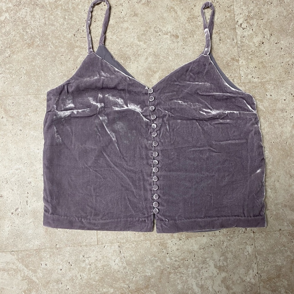Madewell velvet tank top
